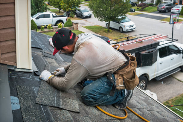 Professional Roofing technician working in Saegertown, PA